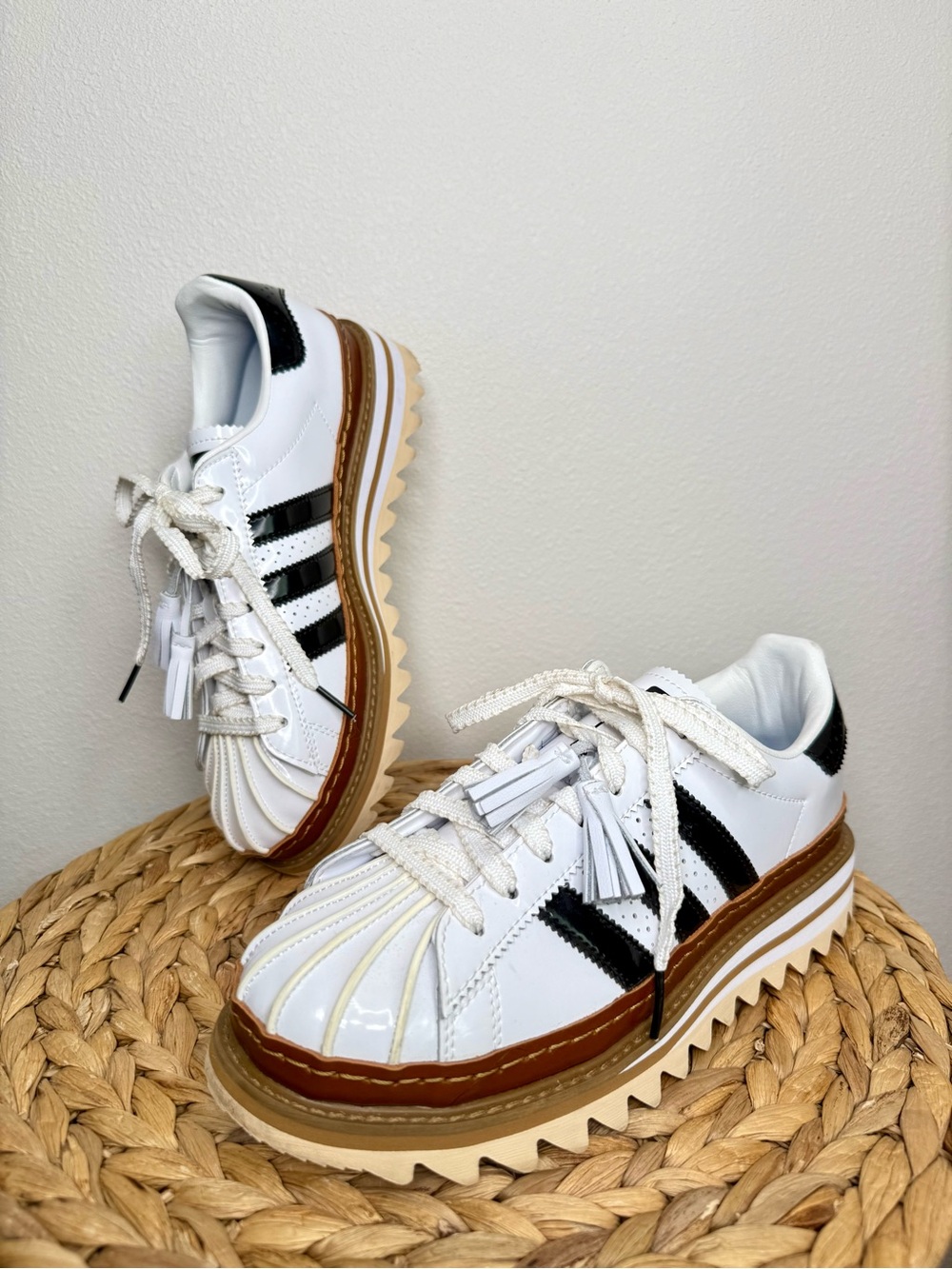 adidas Superstar CLOT By Edison Chen White Crystal Sand Sneakers Athletic Shoes